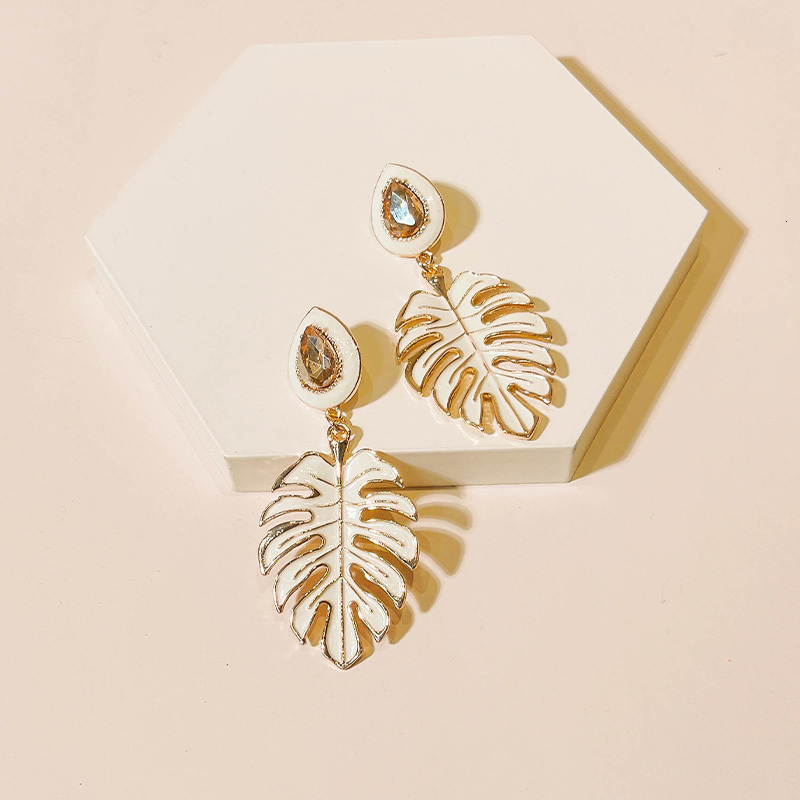 Stud Vintage Fashion Metal Flower Drop Earrings for Women Geometric Long Big Crystal Dangle Earring Grils Stainless Steal Ear Jewelry 230710