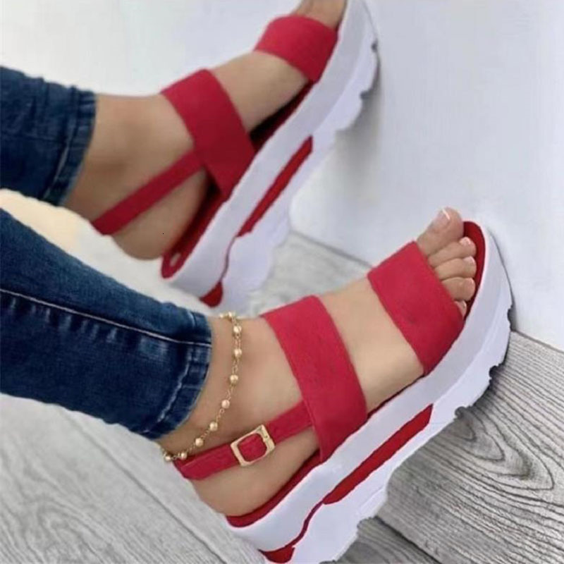 Sandals Fashion Wedge Female Platform Buckle Strap Street Summer Outdoor Shoes Punk Beach Wedges Women Sandals Sandalias De Mujer 230710