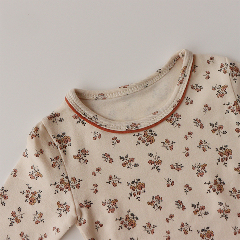 Pajamas Spring Autumn Kids Girl Pajamas Sets Long Sleeve Suit Pants 2pcs Casual Floral Girl Clothes Set Chidren Cotton Home Clothing 230710