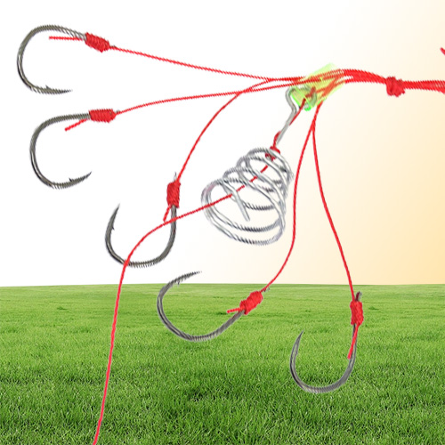 Fishing Carp Hooks Powerful Explosion Stainless Steel Heavy Duty Nylon Deepwater Carp Fishing Hook Powerful Bait Trap Hook System