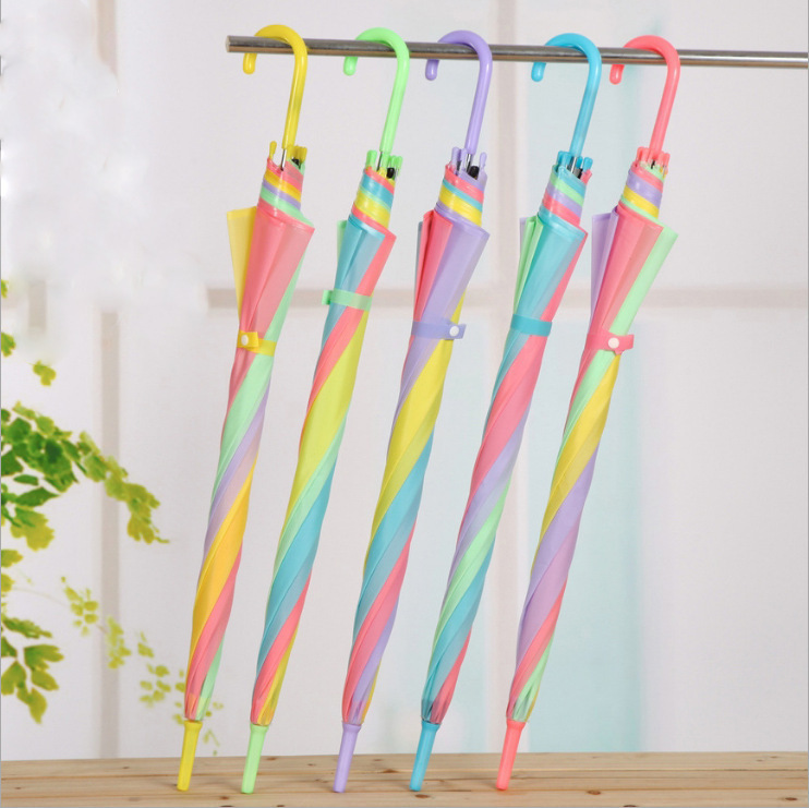 Transparent Umbrellas Clear PVC See Through Umbrellas Long Handle Party Wedding Travel Dating Events J Hook Stick Umbrella W0063