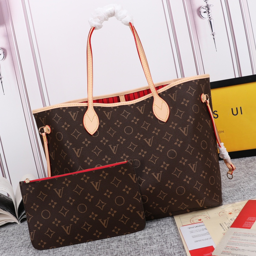 Tote Bag Designer bags Fashion Classics Old Flower Real Leather Messenger Shoulder Handbag Women Bags Large Capacity Composite Bags Brown Floral Wallet Lattice MM, V6-checkered brown+pink inside
Tote Bag Designer bags Fashion Classics Old Flower Real Leather Messenger Shoulder Handbag Women Bags Large Capacity Composite Bags Brown Floral Wallet Lattice MM, V6-checkered brown+pink inside