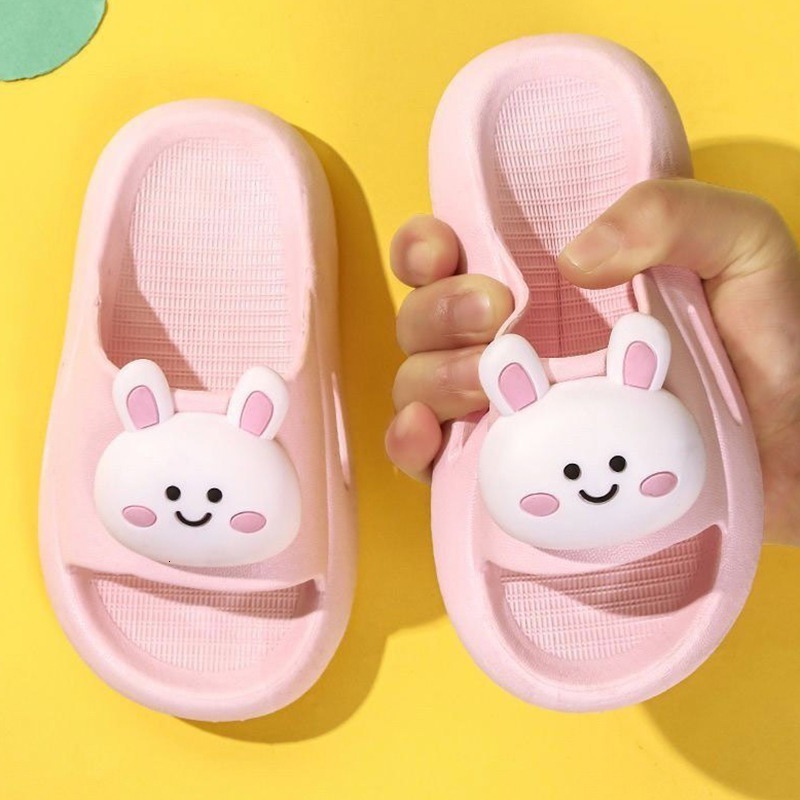 Slipper Baywell Cartoon Bear Bunny Kids Slippers for Girls Boys Summer Beach Indoor Slippers Cute Girl Shoes Home Soft Non-Slip Shoes 230710