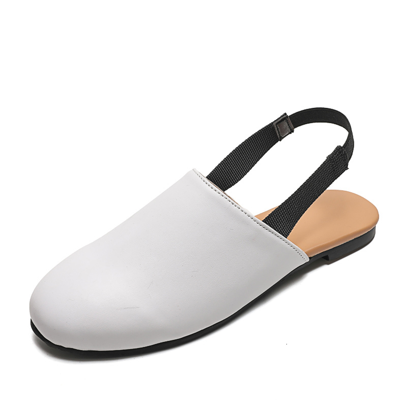 Slipper Arrival Kids Slipper Spring Summer Gold White Brown Leather Sling Back For Boys Girls Size 21-42 230710