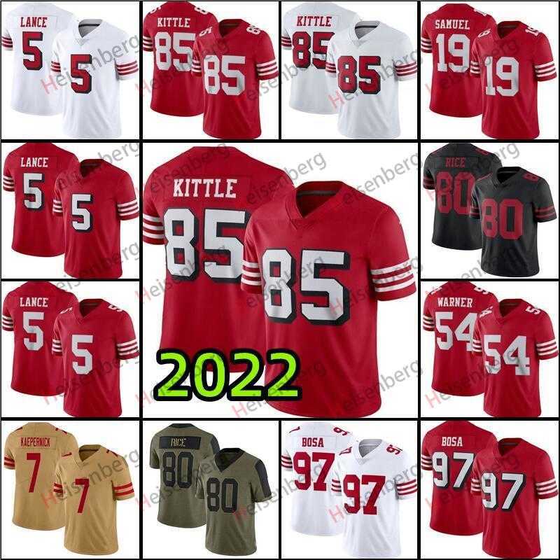 Trey Lance Jersey Nick Bosa Football George Kittle Deebo Samuel Jerry Rice Jimmy Garoppolo Fred Warner Christian McCaffrey Joe Montana Mostert Brock Purdy, Women jersey
Trey Lance Jersey Nick Bosa Football George Kittle Deebo Samuel Jerry Rice Jimmy Garoppolo Fred Warner Christian McCaffrey Joe Montana Mostert Brock Purdy, Women jersey