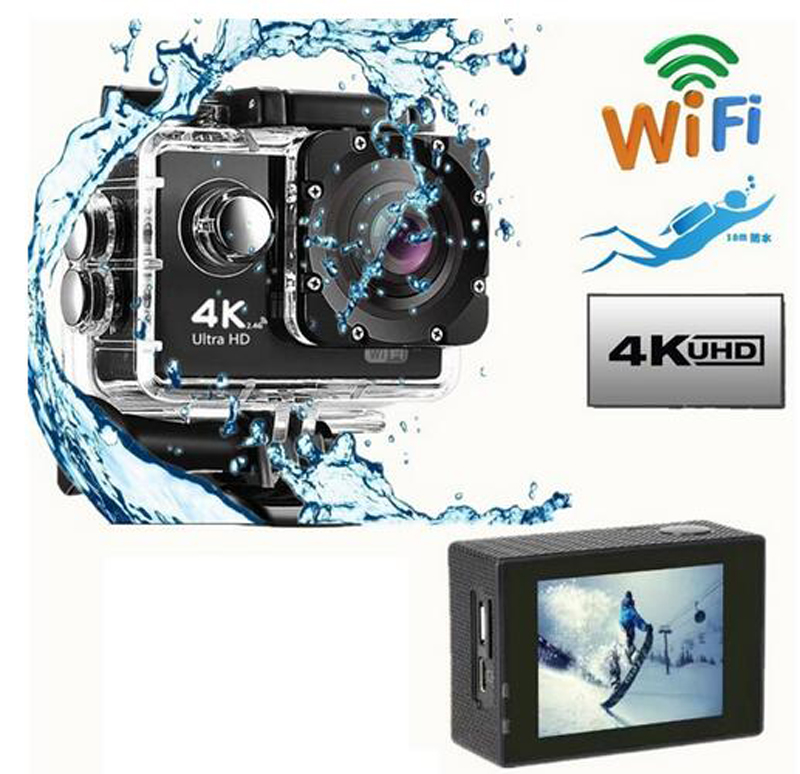 4K HD Ultra Sports Action Video Cameras WiFi Remote Control Recording Camcorder DVR DV Go Waterproof Pro Mini Helmet 1PC
