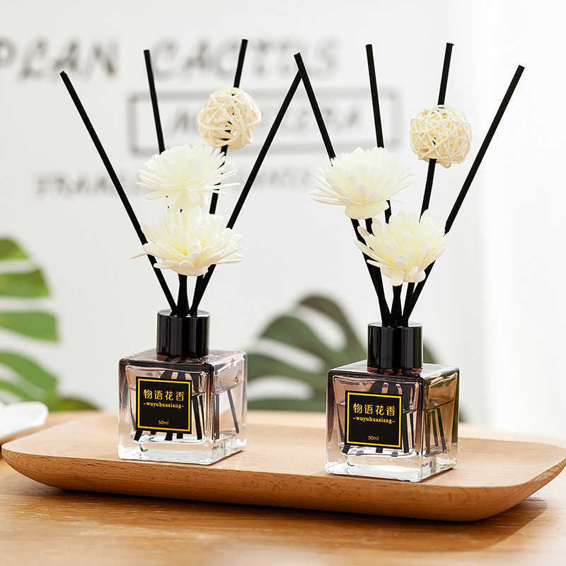 Dildos/Dongs Incense 3PCS 50ml Small Square Bottle Reed diffuser Sets Bedroom Air Freshener Aroma Essential Oil for Gift z241210