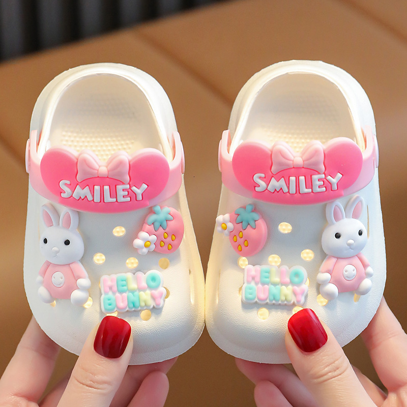 Slipper Summer Boys and Girls Home Slippers Cute Children Hole Shoes Breathable Kids Beach Sandals Soft Bottom Baby Slides Toddler 230710
