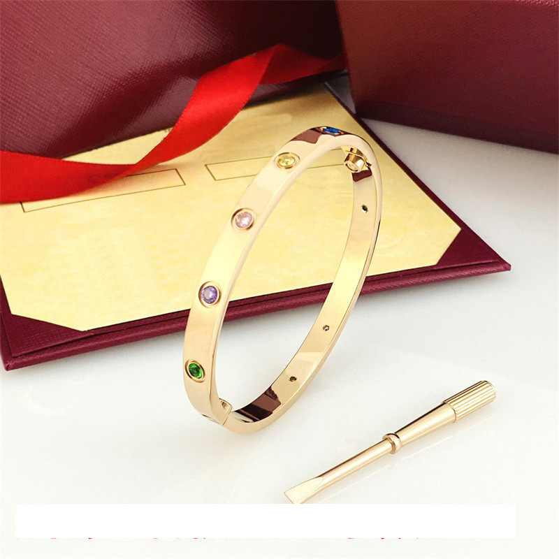 fashion Bracelet for womens Mens love bangle designer jewelrys luxury jewelry Titanium alloy material Sweat resistantes fade resistant ladies diamond bangle