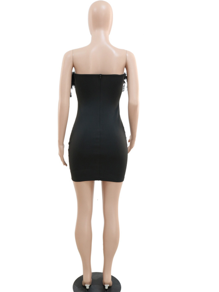 Urban Sexy Dresses Neeleywall Chic Feather Patchwork Sequin Mini Dress Glam See Through Off Shoulder Sequins Short Party Birthday Outifts 230711