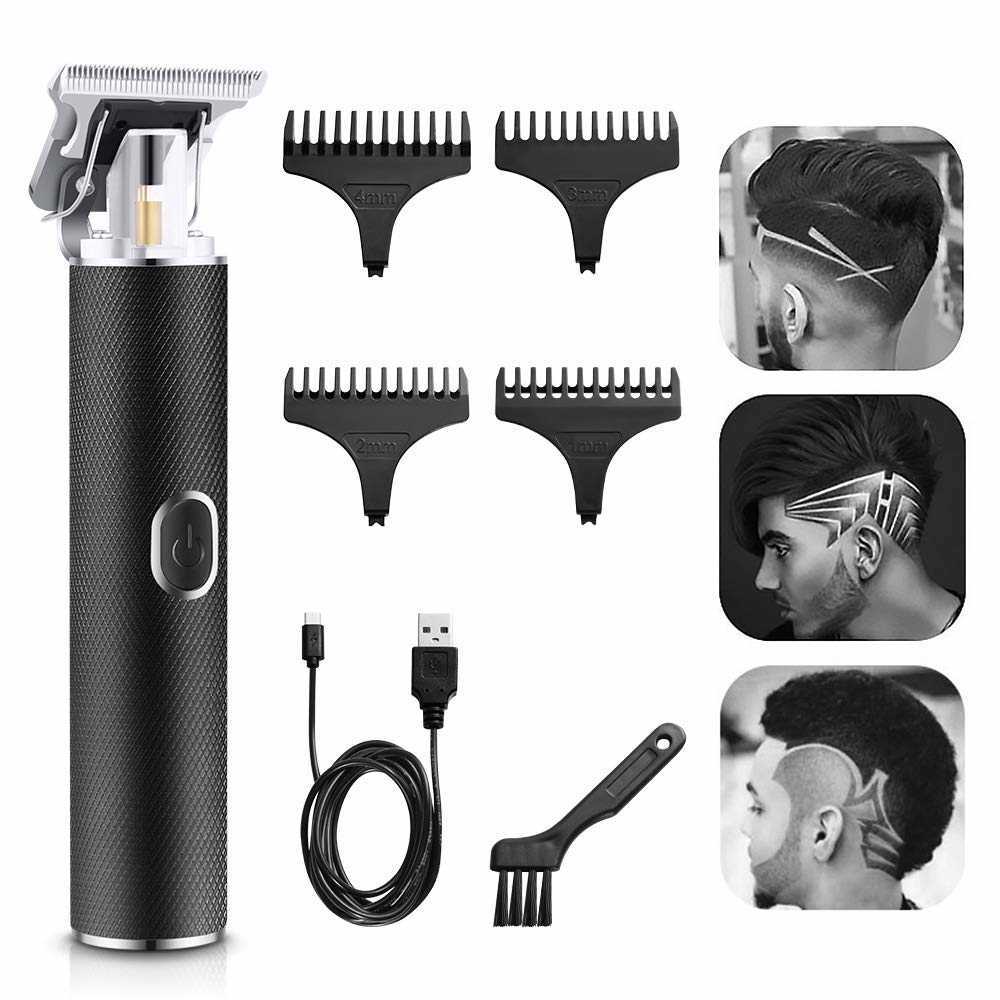 Hair Trimmer T Trimmer Zero Gapped Trimmers 0mm Baldhead Hair Clippers for Men USB Rechargeable Clippers for Hair Cutting Machine