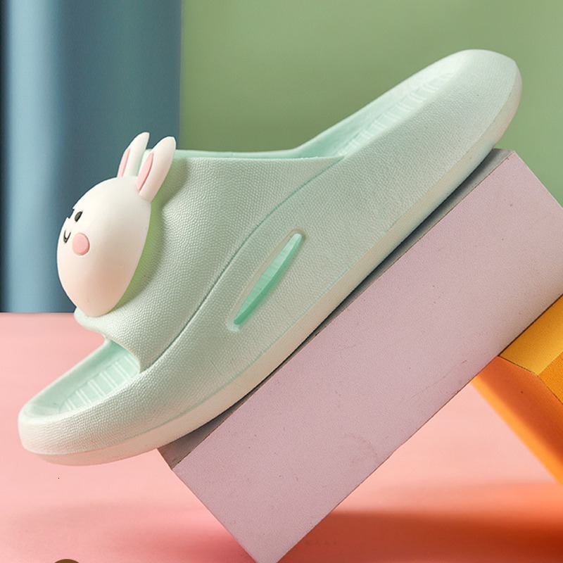 Slipper Baywell Cartoon Bear Bunny Kids Slippers for Girls Boys Summer Beach Indoor Slippers Cute Girl Shoes Home Soft Non-Slip Shoes 230710