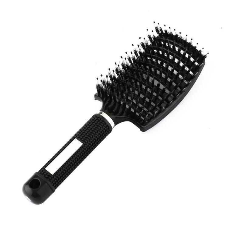 Professional Anti-static Hair Brush Curved Row Hair Comb Hairstyle Scalp Massager Hairbrush Barber Hairdressing Styling Tools
