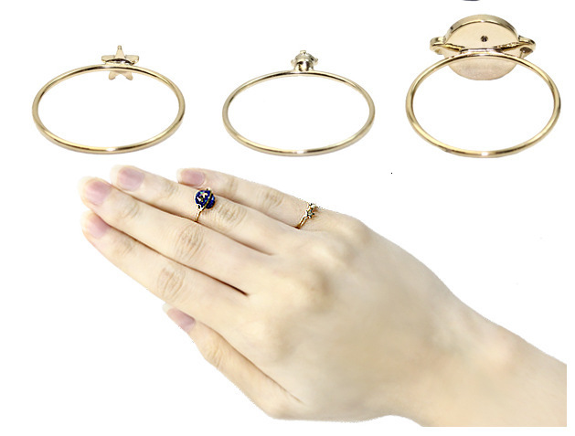 Wedding Rings Daisies 3pcs set Arrival Cute Blue Star Planet Joint Finger Set for Women and Men Fashion Jewelry 230710