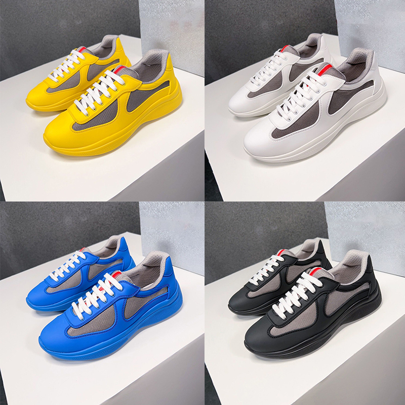 Designer Americs cup Sneaker Americ Running Shoes Patent Leather Mesh Mens Trainers Soft Rubber and Bike Fabric Pradaa top low comfortable breathable Men sneakers, R48 black reflective 40-46
Designer Americs cup Sneaker Americ Running Shoes Patent Leather Mesh Mens Trainers Soft Rubber and Bike Fabric Pradaa top low comfortable breathable Men sneakers, R48 black reflective 40-46