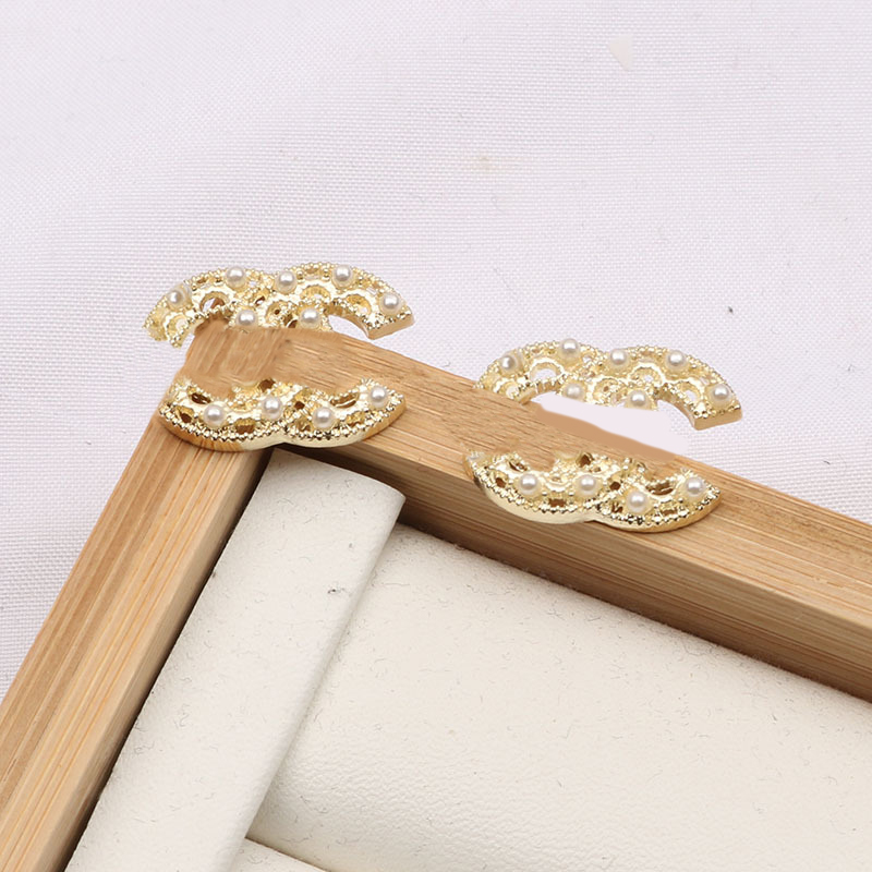 Designer Brand Elegant s Stud Double Letters Girls Earrings Fashion Woman Earring Gift Accessoriesy 20style Deigner Letter Girl Fahion Acceoriey 20tyle