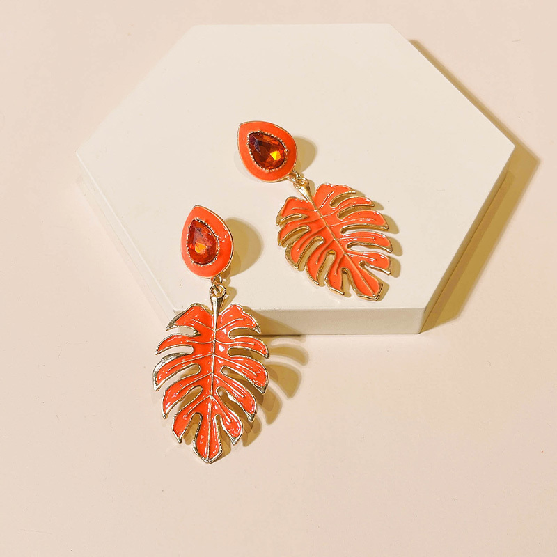 Stud Vintage Fashion Metal Flower Drop Earrings for Women Geometric Long Big Crystal Dangle Earring Grils Stainless Steal Ear Jewelry 230710