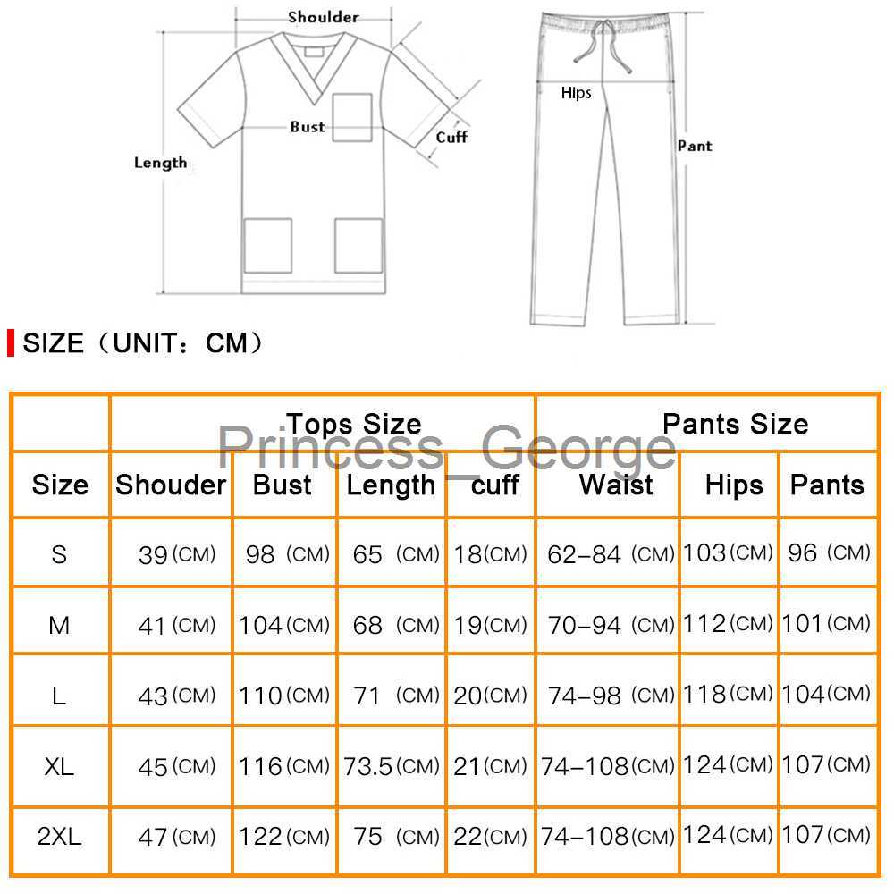 Others Apparel Women Men Doctor Uniform Nursing Scrub Set Nurse Workwear Women Health Service Outfit Work Clothing Top and Pant Scrubs Uniforms x0711