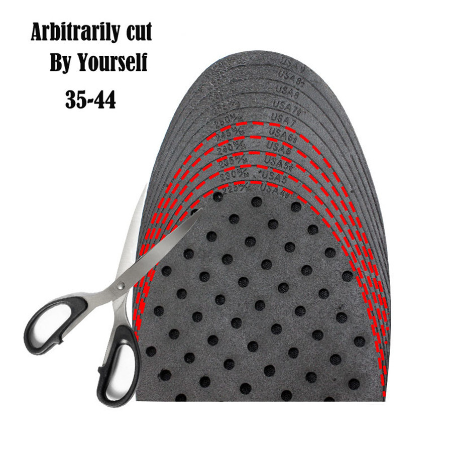 Shoe Parts Accessories 3-9cm Height Increase Insole Cushion Height Lift Adjustable Cut Shoe Heel Insert Taller Women Men Unisex Quality Foot Pads 2307