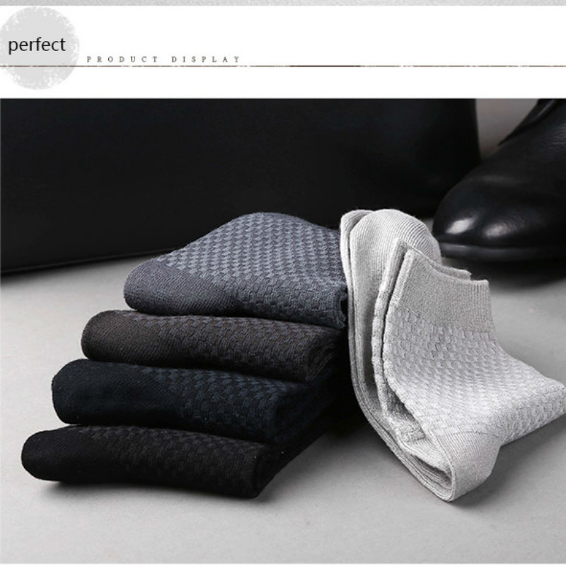 Men's Socks 10 Pairs 2 PairLot Men socks Bamboo Fiber male Socks Classic Business Mens Dress Sock For Winter Gift Plus Size EUR3844 230710