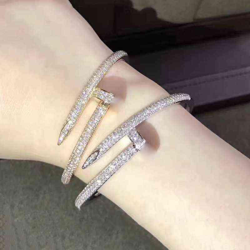 High quality 18k gold rose silver bangle mens Nail shape titanium steel bangles charm Stainless steel bracelets for women men wholesale
High quality 18k gold rose silver bangle mens Nail shape titanium steel bangles charm Stainless steel bracelets for women men wholesale