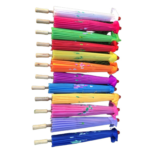 100pcslot handpainted flower design 12colors Chinese art umbrella bamboo frame silk parasol for bride bridemaide