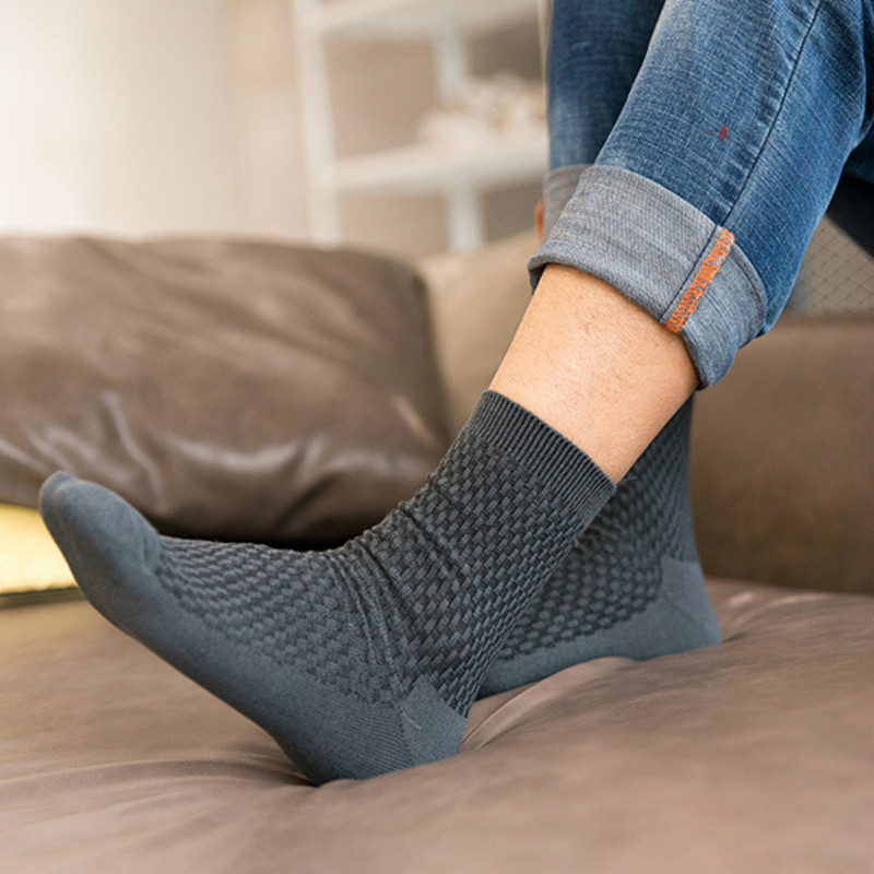 Men's Socks 10 Pairs 2 PairLot Men socks Bamboo Fiber male Socks Classic Business Mens Dress Sock For Winter Gift Plus Size EUR3844 230710