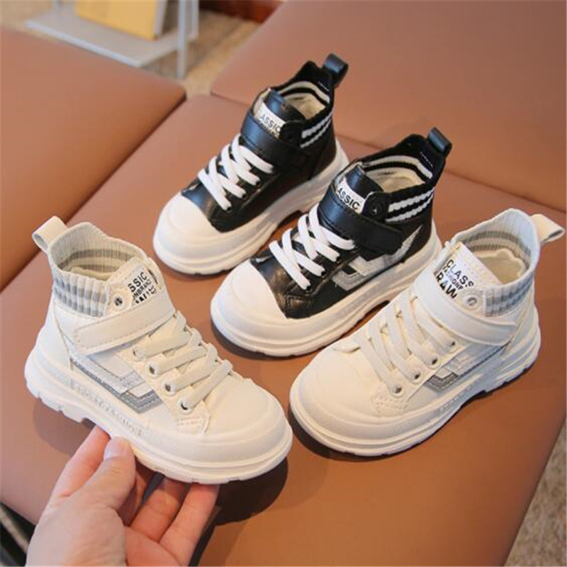 Children's Girls Martin Boots Soft-Soled Short Boot Autumn Winter Kids Shoes Cute Toddlers Baby Leather Boots