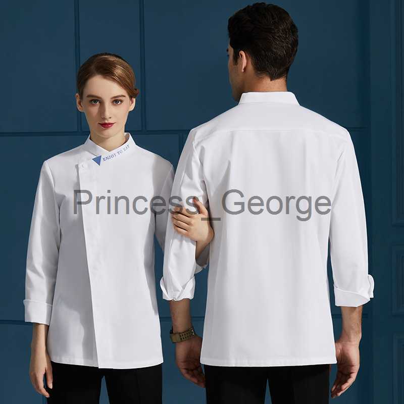 Others Apparel Men Women Wear Kitchen Chef Uniform Bakery Hotel Food Service Cook Coat Catering Restaurant Cooking Sushi Canteen Work Jacket x0711