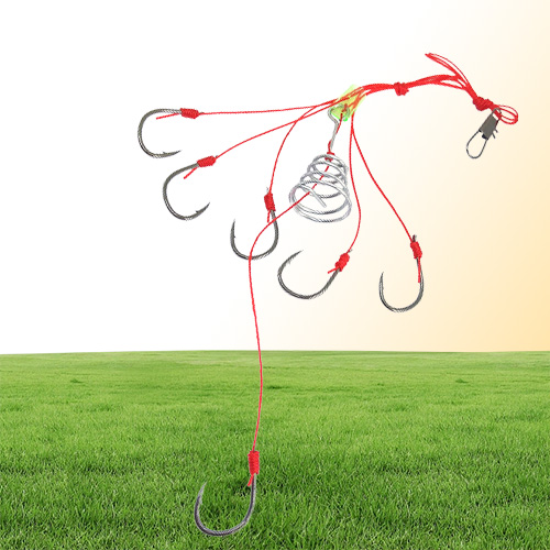 Fishing Carp Hooks Powerful Explosion Stainless Steel Heavy Duty Nylon Deepwater Carp Fishing Hook Powerful Bait Trap Hook System