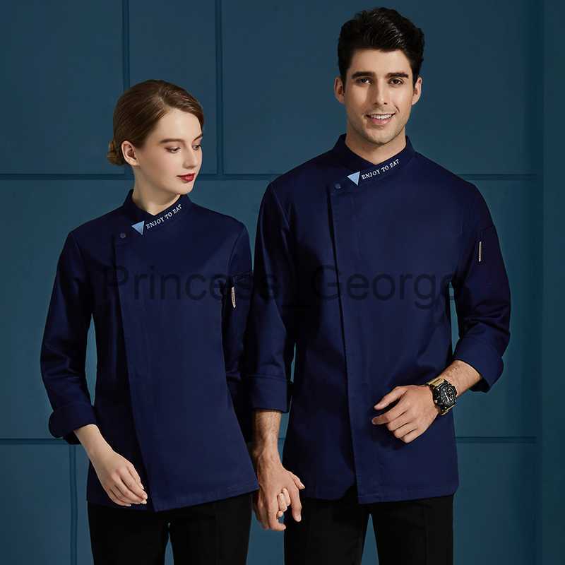 Others Apparel Men Women Wear Kitchen Chef Uniform Bakery Hotel Food Service Cook Coat Catering Restaurant Cooking Sushi Canteen Work Jacket x0711