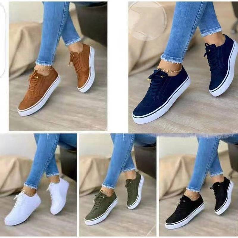 Dress Shoes Sneakers Women Flat Casual Sneaker Spring Fashion Versatile Lace Up Walking Women Shoes Zapatos De Mujer Tendencia 230710