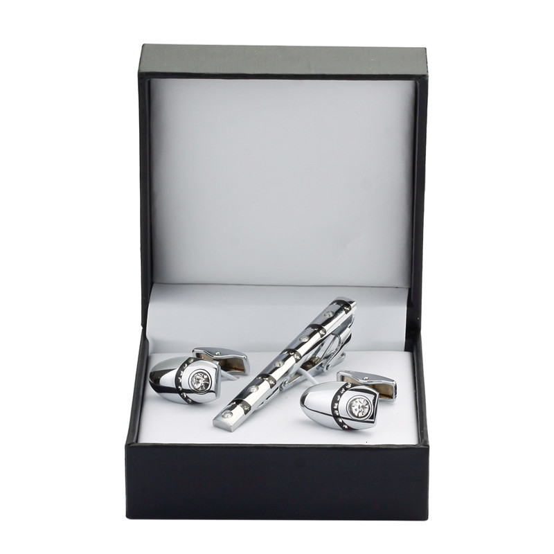 Cuff Links KC 999 High quality tie clip Cufflinks Gift Set 18 styles to choose men shirt Tie Clip Wedding Jewelry Box 230710