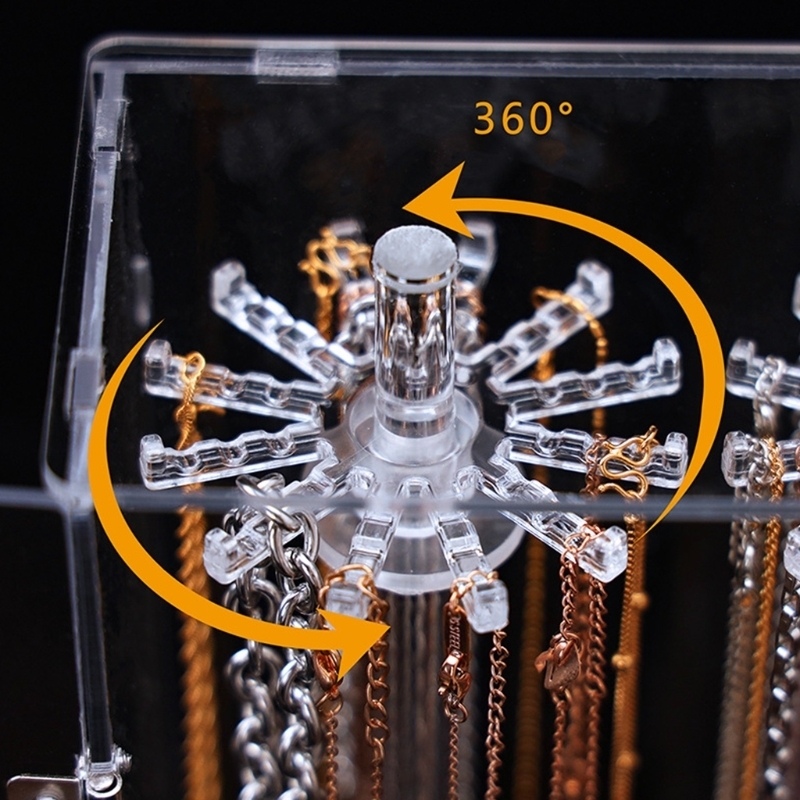 Jewelry Boxes Creative Necklaces Stand Waterproof Dustproof Magnetic Buckle Protection 230710
