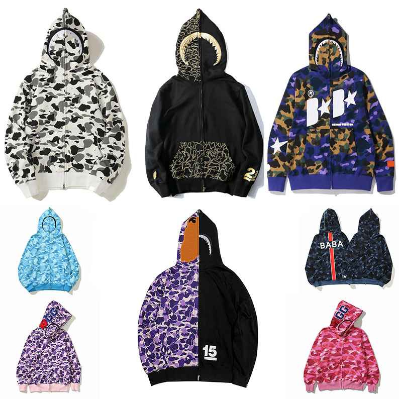 Shark Hoodies Mens Womens Camo Shark Full Zip Hoodie Fashion Men Deisigners Hoody Stylist Cartoon Sharks Printing Hoodies Jacket Man Casual Sweatshirts Size M-3XL
Shark Hoodies Mens Womens Camo Shark Full Zip Hoodie Fashion Men Deisigners Hoody Stylist Cartoon Sharks Printing Hoodies Jacket Man Casual Sweatshirts Size M-3XL