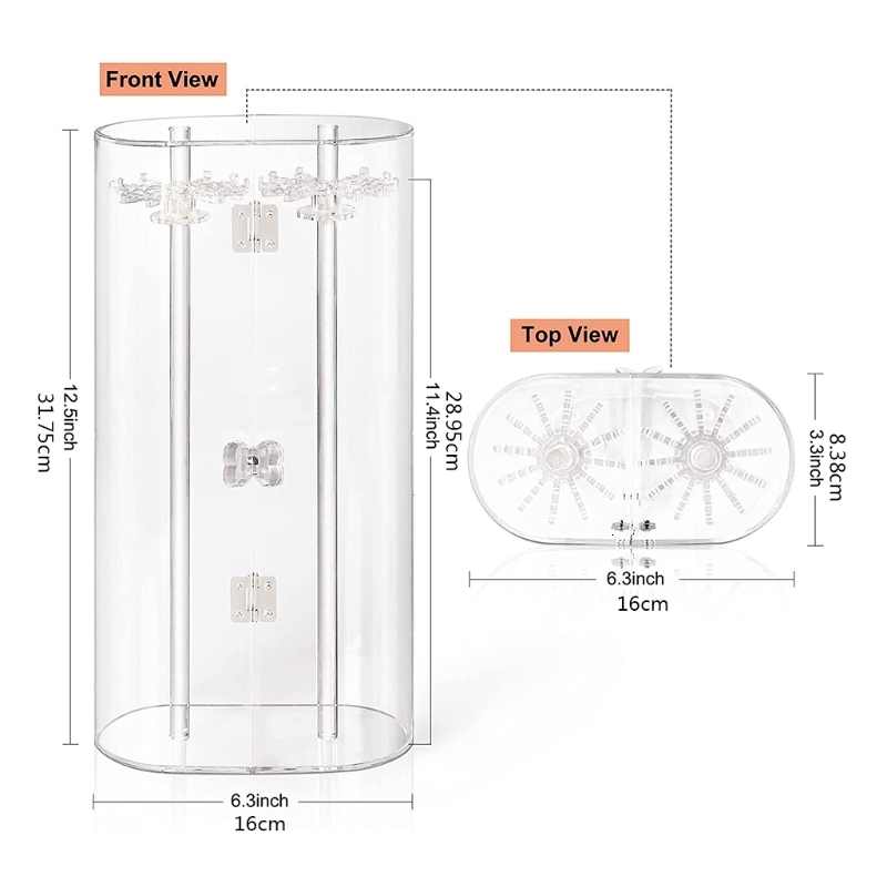 Jewelry Boxes Creative Necklaces Stand Waterproof Dustproof Magnetic Buckle Protection 230710