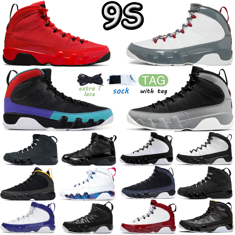 New Men 9 Retro OG Basketball Shoes 9s Chile Fir Red Particle Grey Change The World Dark Charcoal University Gold Mens Trainers Outdoor Sports Sneakers Eur