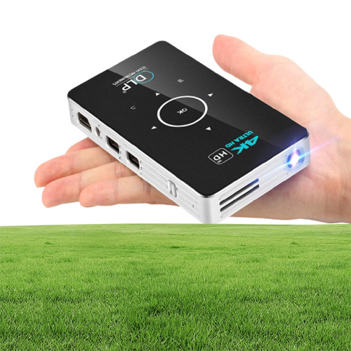 C6 Mini Projector 4K Proyector DLP Android 90 Projetor WiFi Bluetooth 40 LED Video Home Cinema Support Miracast Airplay