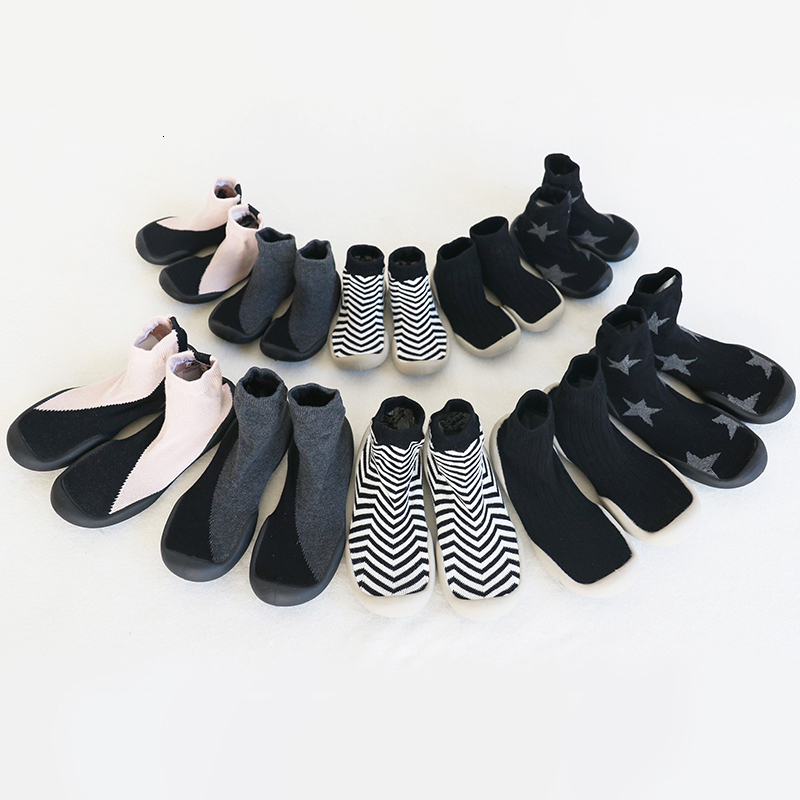 Slipper Parent-child Floor Socks with Rubber Soles Indoor Outdoor Kids Shoes Slippers Anti Slip Knitted Slippers Socks Sokken 230710