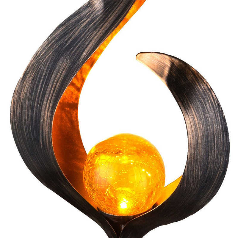 LED Solar Flame Light Metal Outdoor garden lawn lights Wonderful Effect Lamp Waterproof Outdoor Landscape Decorative Lamps New L230620