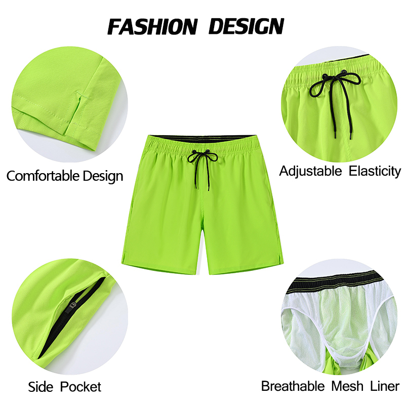 Men's Shorts Datifer Men's Sportswear Plus Size Swimwear Printed Swimwear Men's Elastic Waist Sports Beach Shorts 230711