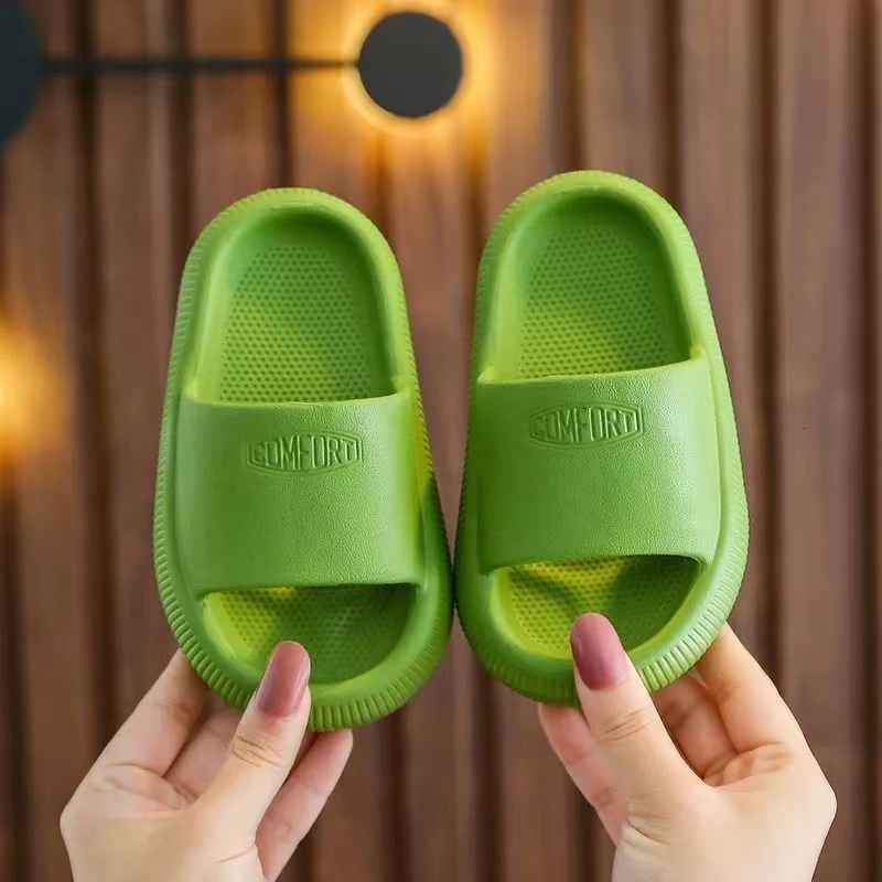 Slipper Children's Solid Color Slippers Soft Breathable Non-Slip Cute Toddler Slippers Home Bathroom Beach Kids Slippers for boys girls 230710