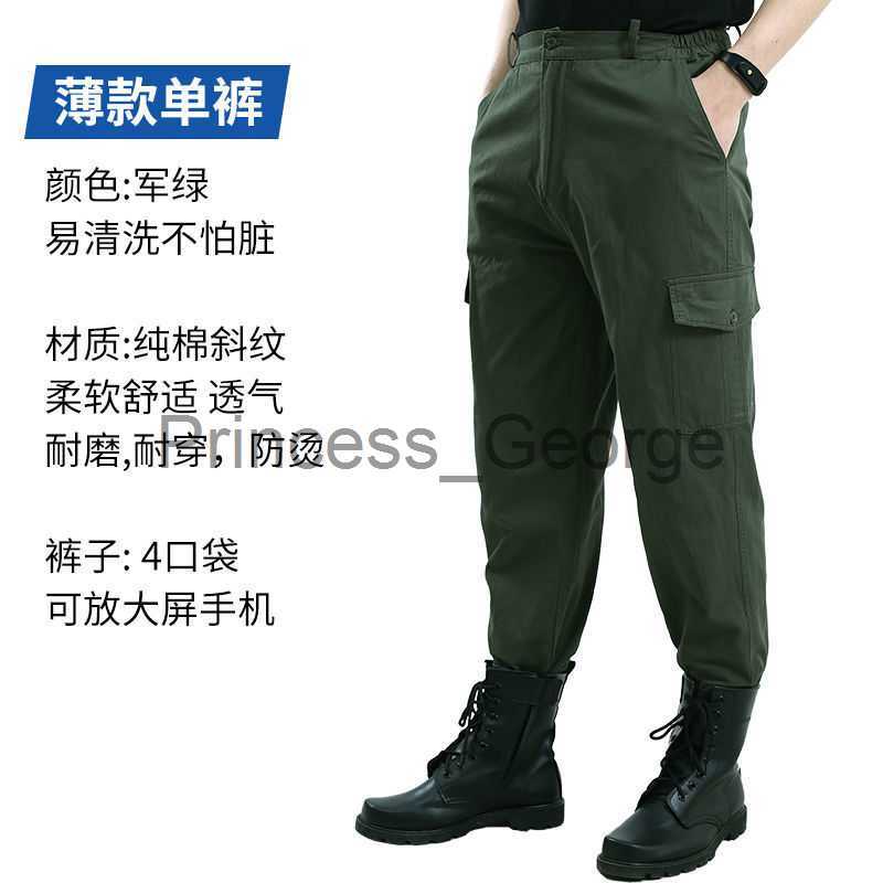 Others Apparel Summer long thin with pure cotton overalls mechanics wear labor insurance clothing work clothes of outdoor man united x0711