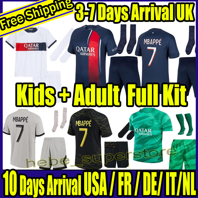 2023 2024 Full set with Socks Maillots de football MBAPPE Men kids Jerseys kits 22 23 24 soccer jersey pSGS Fourth Hakimi shirt uniform maillot foot hommes Wijnaldum, 23-24 home
2023 2024 Full set with Socks Maillots de football MBAPPE Men kids Jerseys kits 22 23 24 soccer jersey pSGS Fourth Hakimi shirt uniform maillot foot hommes Wijnaldum, 23-24 home