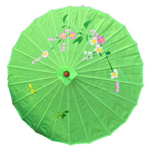 100pcslot handpainted flower design 12colors Chinese art umbrella bamboo frame silk parasol for bride bridemaide
