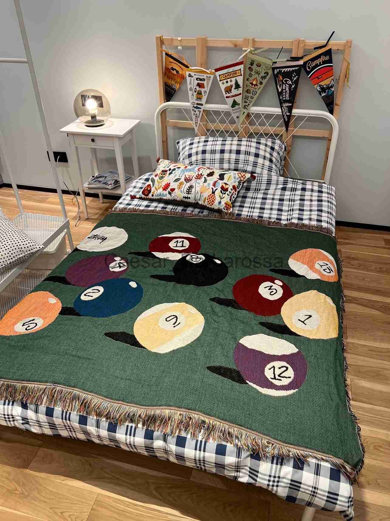 Blankets Billiards Knitted Blanket Picnic Mat Blankets Tapestry Sofa Cushion Travel Cloak Bedroom Decorative Outdoor Carpet Highquality x0711