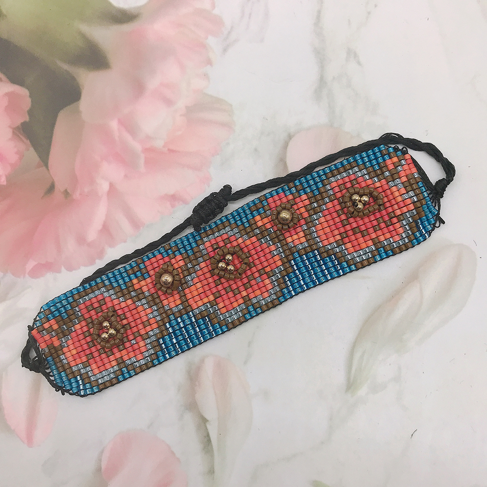 Chain BLUESTAR Women MIYUKI Bead Bracelet For Jewelry Plum Blossom Pulseras Mujer Moda Flower Handmade Braided Armband 230710