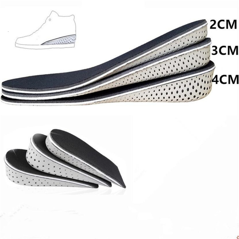 Shoe Parts Accessories 1 Pair Hard Breathable Memory Foam Height Increase Insole Heel Lifting Inserts Lifts Pads Elevator Insoles for Unisex 230711