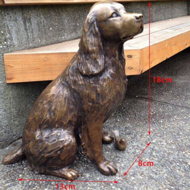 HOT Springer Spaniel Statue Garden Decor Resin Animal Dog Sculpture Yard Lawn Outdoor Decorative Ornament L230620