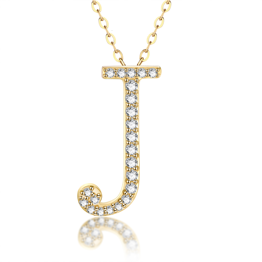 Pendant Necklaces Fashion Solid 925 Sterling Silver Initial 26 Letter Charms Pendant For Women Necklace Jewelry Accessories With Chains 230710
